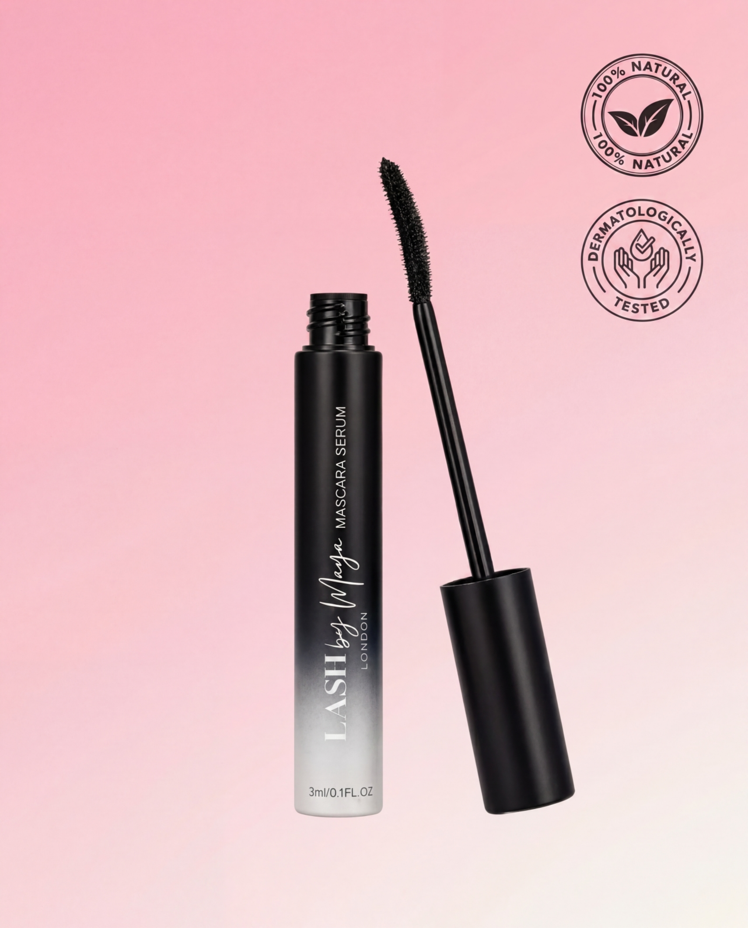 CURVED MASCARA INFUSED WITH GROWTH SERUM
