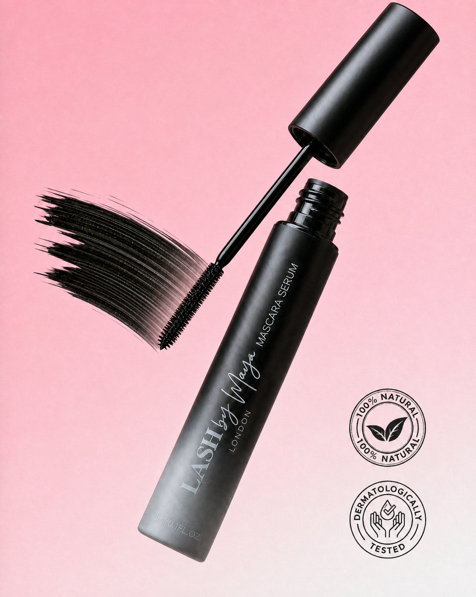 CURVED MASCARA INFUSED WITH GROWTH SERUM